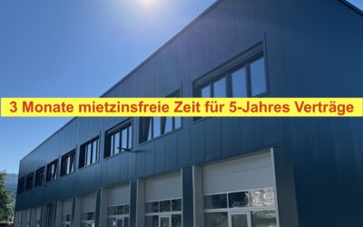 Neubauprojekt Gewerbeboxen zu vermieten (75% vermietet)